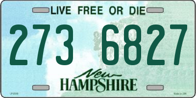 NH license plate 2736827