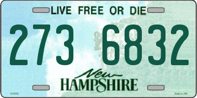 NH license plate 2736832