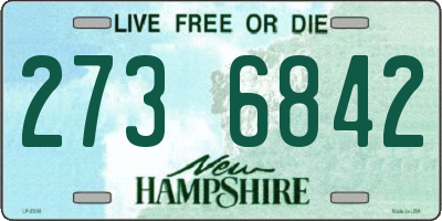 NH license plate 2736842