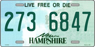 NH license plate 2736847
