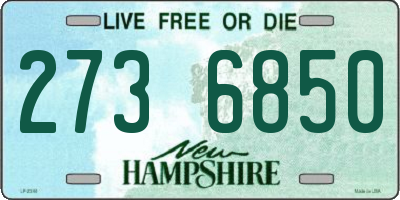 NH license plate 2736850