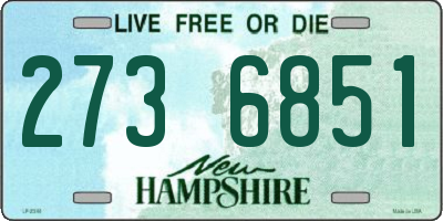 NH license plate 2736851