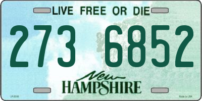 NH license plate 2736852