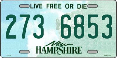 NH license plate 2736853
