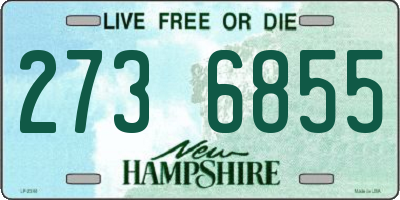 NH license plate 2736855