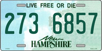 NH license plate 2736857