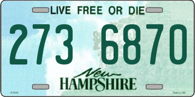 NH license plate 2736870
