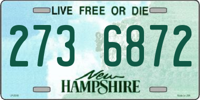 NH license plate 2736872