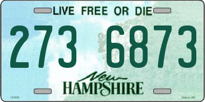 NH license plate 2736873