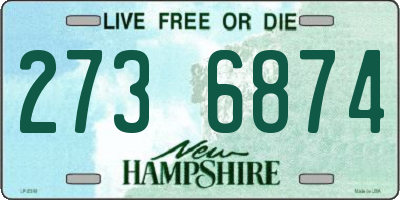 NH license plate 2736874