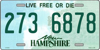 NH license plate 2736878