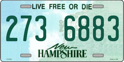 NH license plate 2736883