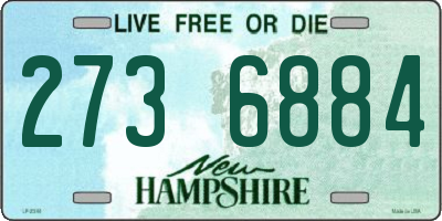 NH license plate 2736884