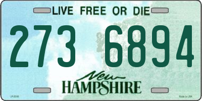 NH license plate 2736894