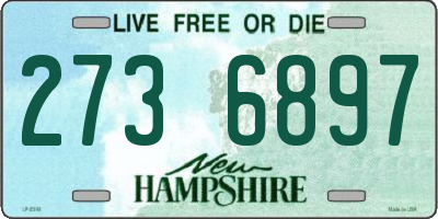 NH license plate 2736897