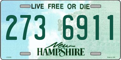 NH license plate 2736911