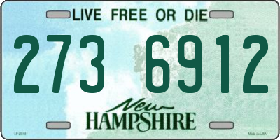 NH license plate 2736912