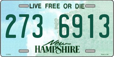 NH license plate 2736913