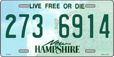 NH license plate 2736914