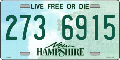 NH license plate 2736915