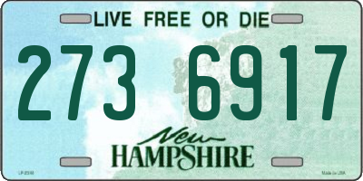 NH license plate 2736917