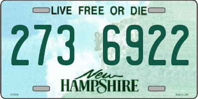 NH license plate 2736922