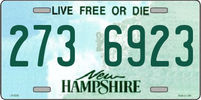 NH license plate 2736923