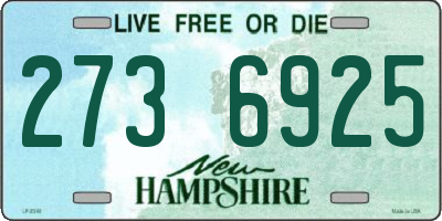NH license plate 2736925