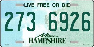 NH license plate 2736926