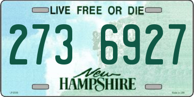 NH license plate 2736927