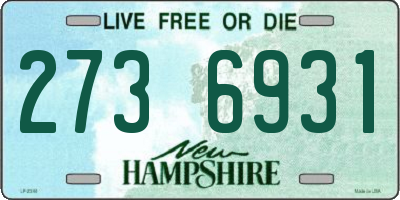 NH license plate 2736931