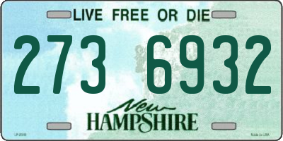 NH license plate 2736932