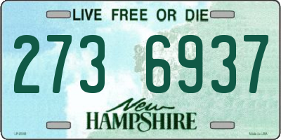 NH license plate 2736937