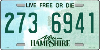 NH license plate 2736941