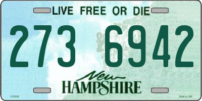NH license plate 2736942