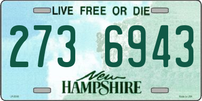 NH license plate 2736943