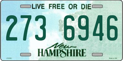 NH license plate 2736946