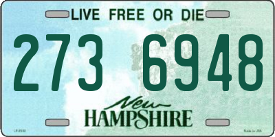NH license plate 2736948