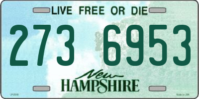 NH license plate 2736953