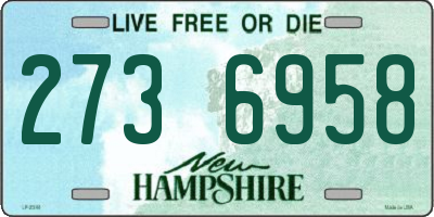 NH license plate 2736958