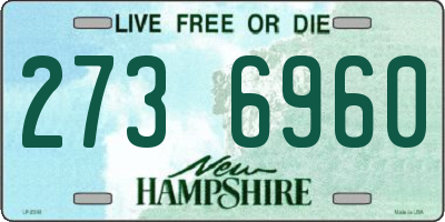 NH license plate 2736960
