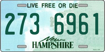 NH license plate 2736961