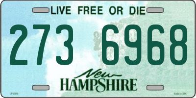 NH license plate 2736968