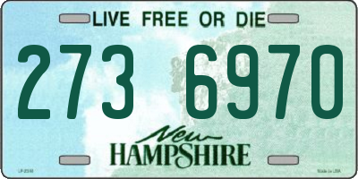 NH license plate 2736970
