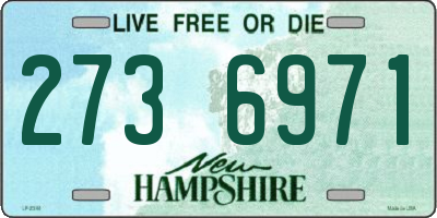 NH license plate 2736971