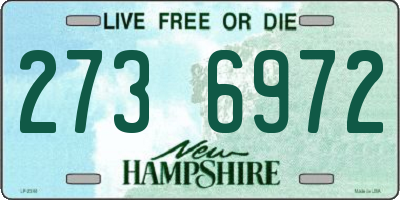 NH license plate 2736972
