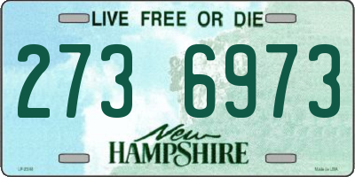NH license plate 2736973