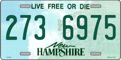 NH license plate 2736975