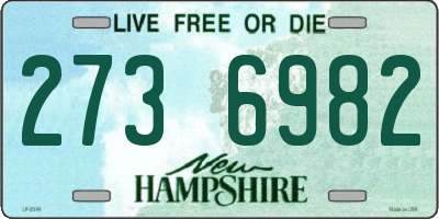 NH license plate 2736982