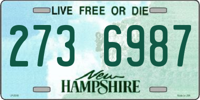 NH license plate 2736987